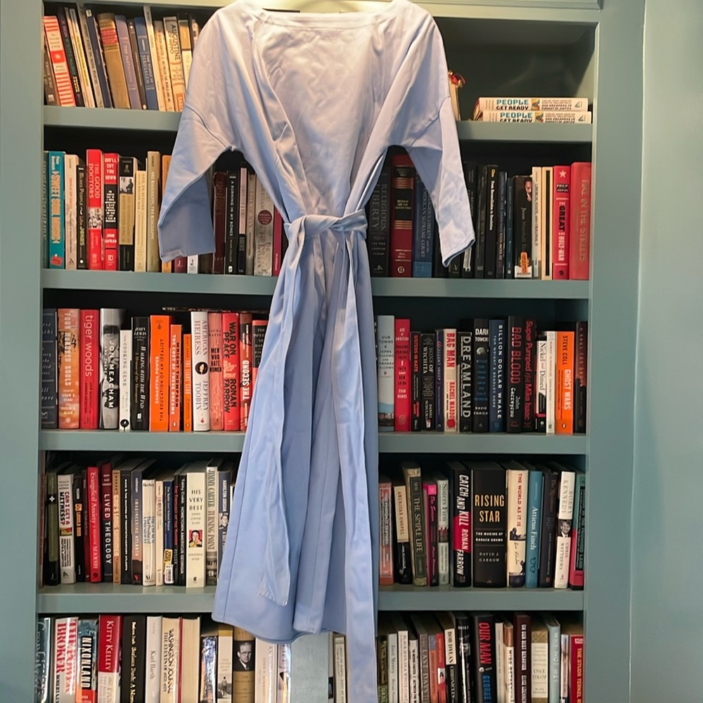 Daphne Wilde blue cotton boatneck dress